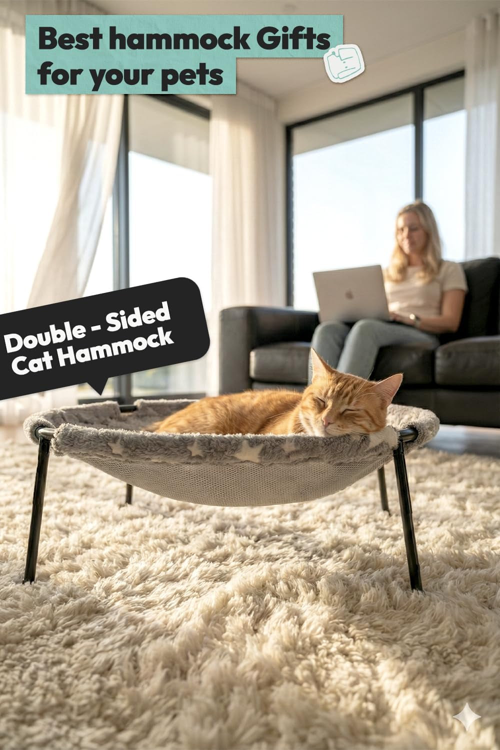 Elevated Glow-In-The-Dark Cat Bed