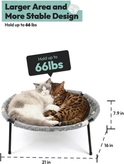 Elevated Glow-In-The-Dark Cat Bed